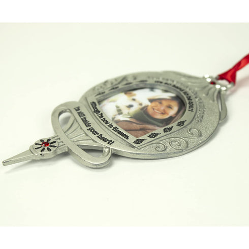 Memorial Photo Frame Ornament, Still Inside Your Heart, Christmas Memorial Ornaments, 1 1/5-Inch Photo