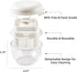 LZLOOK 2 Greek Yogurt Strainer | QT Ultra-Fine Mesh Filter with Spring Press | Yogurt, Kefir, Nut Milk & Soy Milk