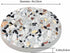 Pznen 2 Pack Accessories,Set 2 Surface of Terrazzo Floor Texture Coasters for Drinks Antique Beautiful Stone Design