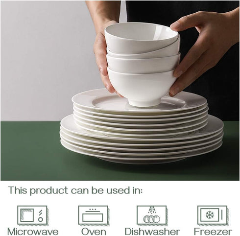 DOWAN 10 OZ Off-White Small Dessert Bowls Set of 8 - 4.5" Ceramic Cereal Bowls for Soup, Rice, Ice Cream