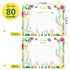 80 Pack Recipe Cards, 5 x 7 inch Cooking Recipe Cards for Recipe Binder, Double-sided Recipe Cards with Lines for Weddings, Bridal Shower, Christmas Gifts Watercolor Cactus Design by KiDEPOCH