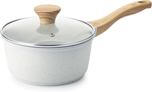 SENSARTE Sauce Pan Bakelite Handle Replacement Only Compatible with 2.6 QT Saucepan with lid White by SENSARTE