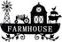 Ferraycle Metal Farmhouse Kitchen Decor, Rustic Farm Sign Windmill Barn Tractor Animal Decor for Nursery