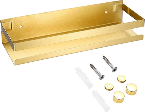 OwnMy 12 Inch Gold Shower Shelf Stainless Steel Shower Caddy Bathroom Shower Rack