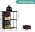 Small Fabric Dresser with 2-Tier Side Shelf, 4 Drawers Storage Units for Bedroom, Hallway Entryway Storage Cabinet
