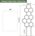 15.94 inch 2 Pack WellSign Small Trellis for Potted Plants, Metal Plant Trellis for Climbing Plants Indoor Pot