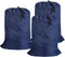 Washable Travel Laundry Bag with Drawstring (3 Pack), Large Dirty Clothes Bag Fit for Laundry Basket, Navy Blue