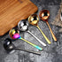 2-Pack Black Soup Ladle, 304 Stainless Steel Spoon for Kitchen Serving Sauce