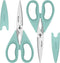 iBayam 2-Pack Kitchen Shears, Heavy Duty Stainless Steel Meat Scissors, Dishwasher Safe Utility Scissors
