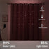 72 Inch (W52 L72 Inches2 Pink Curtains for Girls Bedroom Living Room Length Star Cut Out Double Layer Blackout Curtains