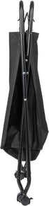 2 Household Essentials Rolling Laundry Hamper, Heavy Duty Canvas Bag, Load Capacity, Foldable Frame, Black Bag