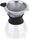 Yosoo Elegant Hand Pour Over Coffee Maker Set, Reusable Manual Drip Filter, Glass Carafe & Stainless Steel Filter