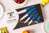 Moss & Stone 5-Piece Kitchen Cutlery Set, Blue Ceramic Knives, Rust Proof & Stain Resistant, Includes Fruit Peeler