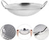 BESTonZON Stainless Steel Wok Pan, Everyday Pan, Korean Pan, Mini Wok Cookware, Non Stick Deep Frying Pot, Metal