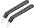 MECCANIXITY Coffee Machine Brush, 5.39" Length Black Nylon Head for Cleaning Espresso Machines, Pack of 2