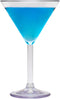 G.E.T. Heavy-Duty Shatterproof Plastic Martini Glasses, 10 Ounce, Clear, Set of 4