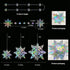 Cheerland Winter Wonderland Iridescent Snowflake Hanging Garland Decorations, Holographic Paper Snowflakes for Christmas