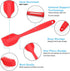 Silicone Spatula Set, 4-Piece Heat-Resistant Non-stick Rubber with Stainless Steel Core