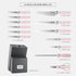hecef Kitchen Knife Block Set, 14 Pieces with Wooden Block & Sharpener, High Carbon Stainless Steel Cutlery Set