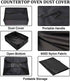 Air Fry Countertop Oven Waterproof Heat-Resistant Dust-Proof Cover Case for Ninja SP101/SP351/SP201, Black