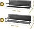 4 Pack Magnetic Spice Rack Organizer - for Refrigerator, Black