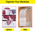 Garment Bags for Hanging Clothes, 24'' x 60'' (Set of 6) Foldable Washable Dress Covers for Long Dresses and Costumes