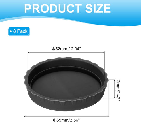 8 Pack PATIKIL Silicone Soda Can Lids, Reusable Soda Can Cover Stopper Protector for Beer Drink Juice Beverage, Fits