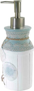 Avanti Linens Lotion Pump/Soap Dispenser - Farmhouse Chic Bathroom Decor Countertop Accessories (Farmhouse Shell
