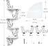 4 Alsonerbay White Corner Shelf Wall Mount, Tier Floating Shelf for Wall Storage, Rustic Wood Shelves for Bedroom