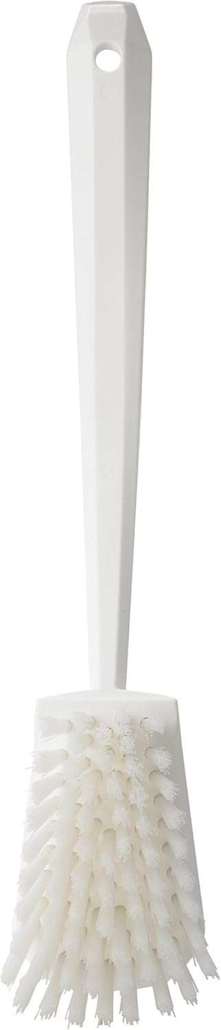 Vikan 41865 Stiff Washing Brush, 15.75", PP/PBT, White