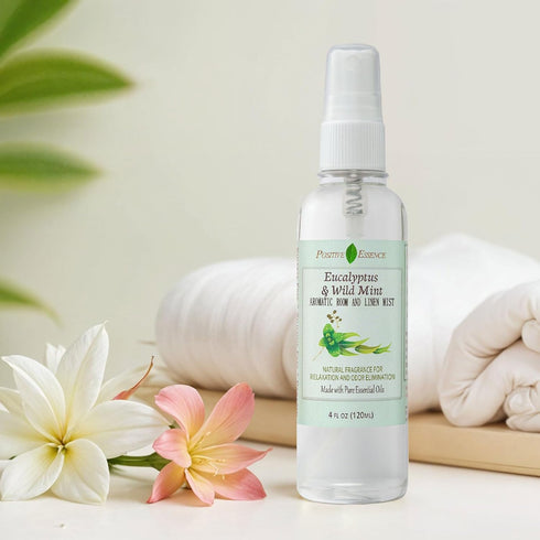 Eucalyptus & Wild Mint Room and Linen Spray, Natural Aromatic Mist for Air Freshener