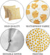 Set of 2 Outdoor Pillow Covers 20x20, Yellow Polka Dot Waterproof Decorative Cases for Summer Outdoor Sofa Bed Cushion