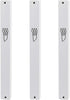 3-Pack Classic Aluminum Mezuzah Case for Mezuzah Scroll (with Nail), Weather Proof, Easy Peel and Stick (White, 5.5inch)
