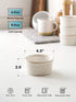 LE TAUCI 6 oz Ramekins, Oven Safe, Ceramic Baking Dishes for Creme Brulee, Set of 4
