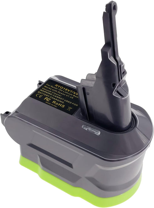EID V7/V8 Adapter for Dyson, Ryobi 18V Battery Converted to Fit Dyson V7 V8 Animal Absolute Motorhead Pro Trigger