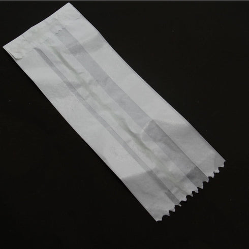 Butter Paper Covers Glassine Paper Pouches Bags (100 PCs) 12.25x3.75x3 Inch Gussetted White Food Grade Storage Oil & Grease Resistant by Aumni Crafts
