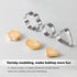 Cookie Cutter 12PCS, Flower Heart Star Biscuit Cracker Cutters, Foodgrade Stainless Steel, Different Shape Size