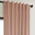 HPD Half Price Drapes Heritage Plush Velvet Curtains, 108 Inches Long Room Darkening, 50W x 108L, Peach Blossom