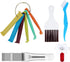 Shkalacar 5 Pieces Air Conditioner Fin Cleaner Set, AC Coil Cleaner, Evaporator Radiator Repair Tool