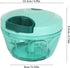 Cambom Manual Food Chopper, Hand String Vegetable Cutter for Onions, BPA Free, 550ml Blue