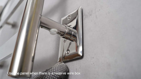 HEATGENE 2401 Wall Plates, Mirror Polish, Compatible with HEATGENE Towel Warmers (HG-R64135, HG-R64136, HG-R64137)