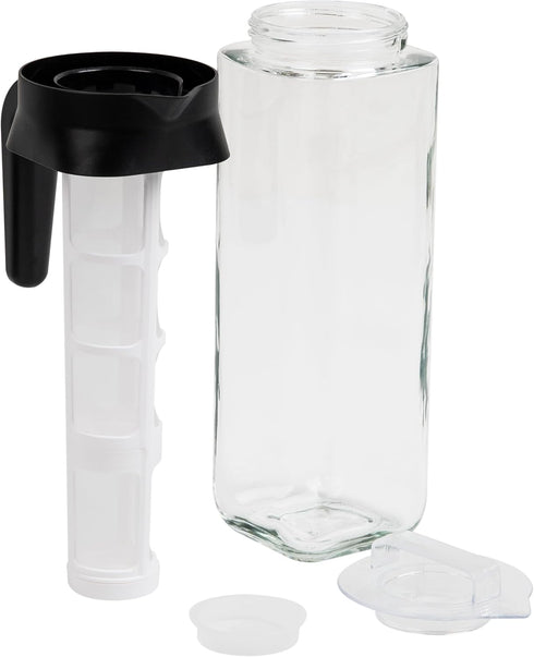 Cold Brew Coffee Maker, Borosilicate Glass, Heat-Resistant Handle, 1.625 Liter, Clear