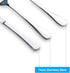 4PCS Premium Travel Utensils Set with Case, Stainless Steel Portable Cutlery Set for Lunch Box (Silver)