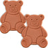 Starrth 2PCS Terracotta Brown Sugar Keeper Bear Brown Sugar Saver and Softener Disc