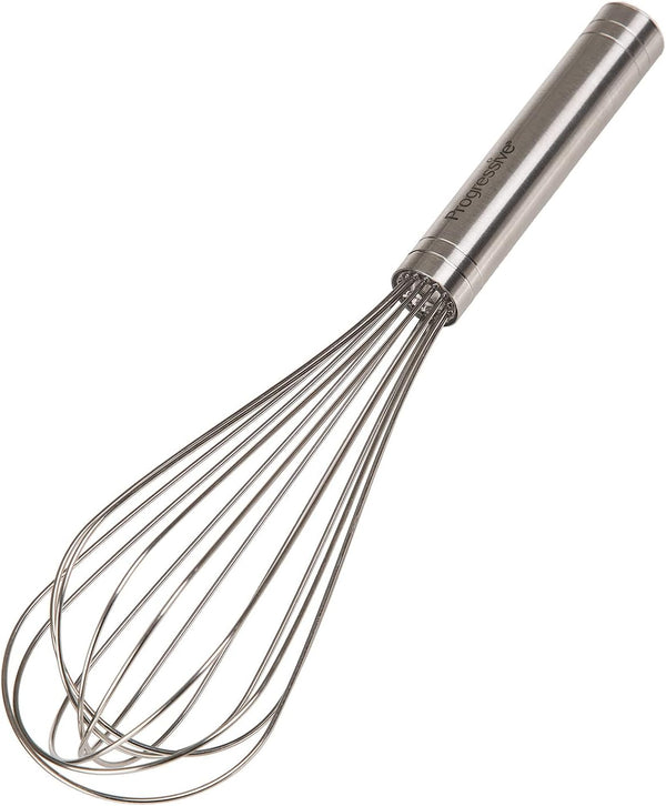 Prepworks by Progressive 10" Balloon Whisk - Handheld Steel Wire Whisk for Blending, Whisking, Beating, and Stirring
