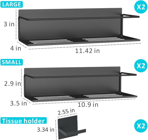 4 Pack Magnetic Spice Rack For Refrigerator, Magnetic Fridge Shelf For Kitchen, Magnetic Shelf For Fridge Space Saving
