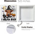 VIYZZX Halloween Highland Cow Wood Box Sign Decor Witchy Cow Moo I Mean Boo Block Sign Home Shelf Table Wall