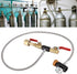 G1/2 CO2 Cylinder Refill Adapter with Hose for Filling 36" with Gauge and 2 Turn On/Off Valves