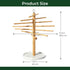 7 Pasta Drying Rack with Transfer Wand and Bars, noodle drying rack Easy to Transfer for Drying Pasta and Cooking