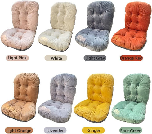Gujuja High Back Rocking Chair Cushion with Back Support - Plush Office Seat Cushion for Relax and Lazy Buttocks